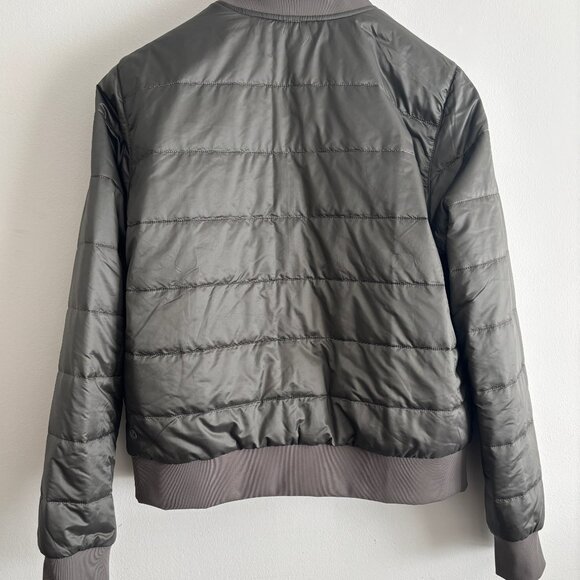 Lululemon Non-stop Bomber Reversible Jacket Olive / Taupe Medium - Large - Picture 11 of 14